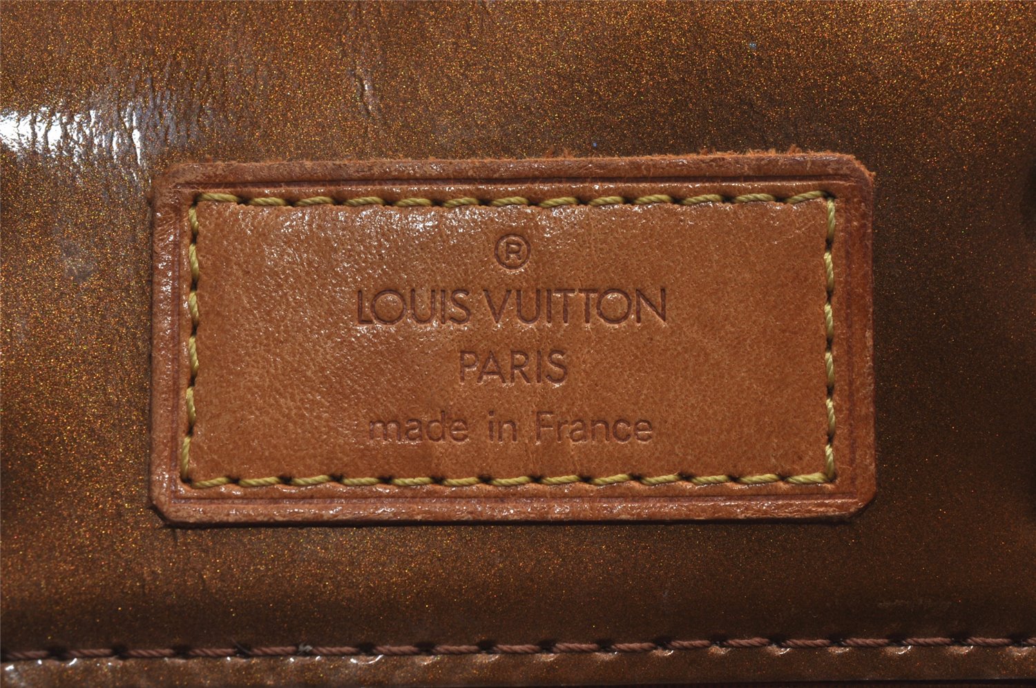 Authentic Louis Vuitton Vernis Reade PM Hand Bag Brown M91146 LV 8165J