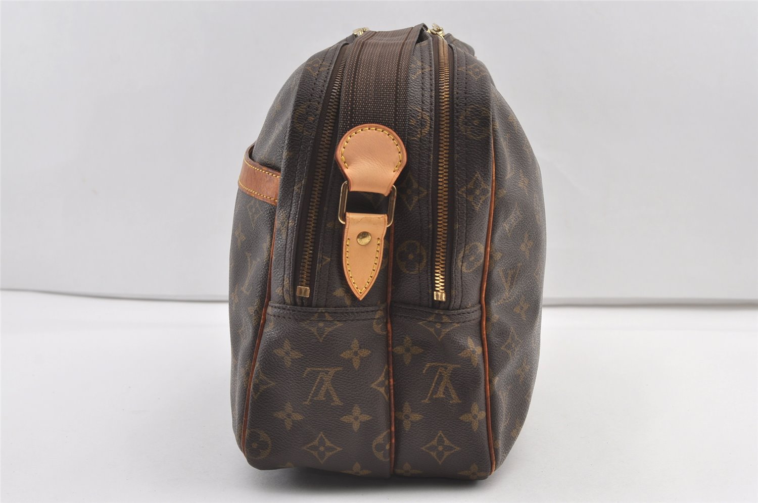 Authentic Louis Vuitton Monogram Reporter GM Shoulder Cross Bag M45252 LV 8166J