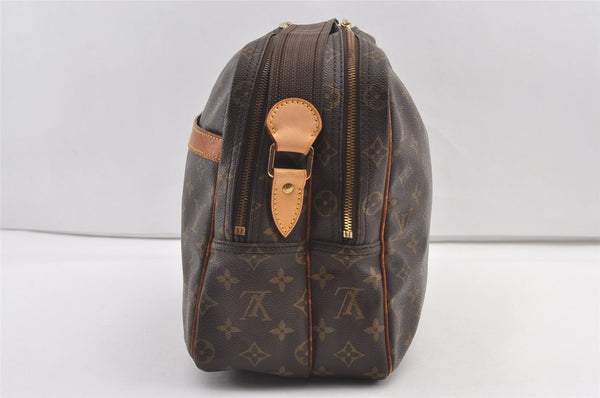 Authentic Louis Vuitton Monogram Reporter GM Shoulder Cross Bag M45252 LV 8166J