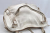 Authentic CELINE Bitter Sweet Shoulder Tote Bag Purse Leather Gold 8167I