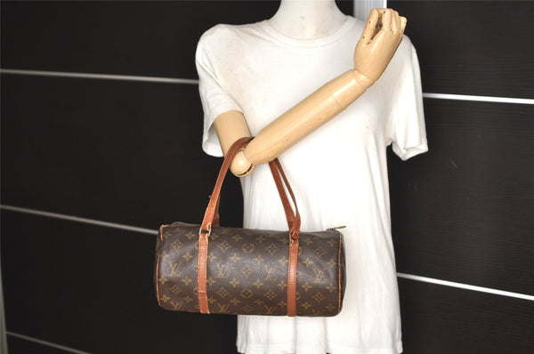 Authentic Louis Vuitton Monogram Papillon 30 Hand Bag Old Model LV 8168J