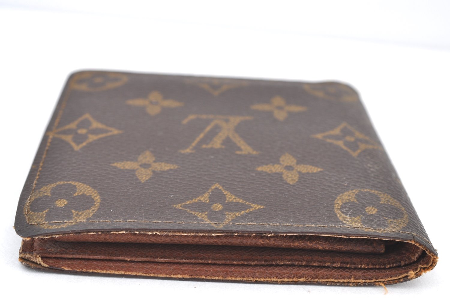 Authentic Louis Vuitton Monogram Porte Billet Carte Credit Monnaie Wallet 8169H