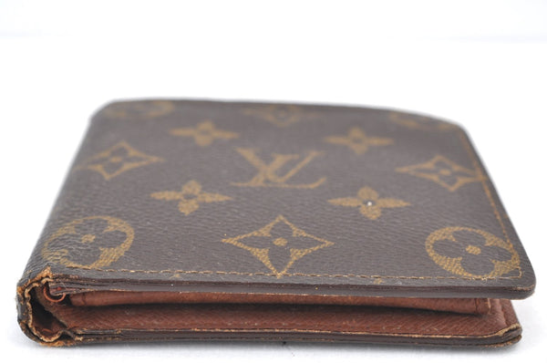 Authentic Louis Vuitton Monogram Porte Billet Carte Credit Monnaie Wallet 8169H