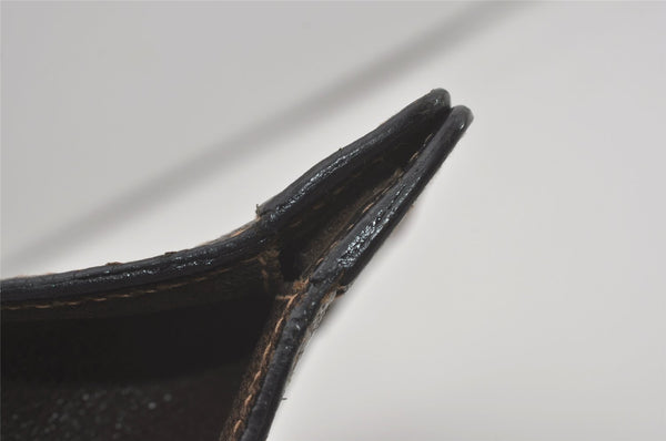 Authentic GUCCI Web Sherry Line Clutch Hand Bag Purse GG PVC Leather Brown 8169I