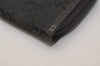 Authentic GUCCI Vintage Coin Purse Case GG Canvas Leather 115255 Black 8169J