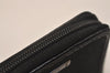 Authentic GUCCI Vintage Coin Purse Case GG Canvas Leather 115255 Black 8169J