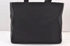 Authentic PRADA Vintage Nylon Tessuto Leather Shoulder Tote Bag Black 8170J