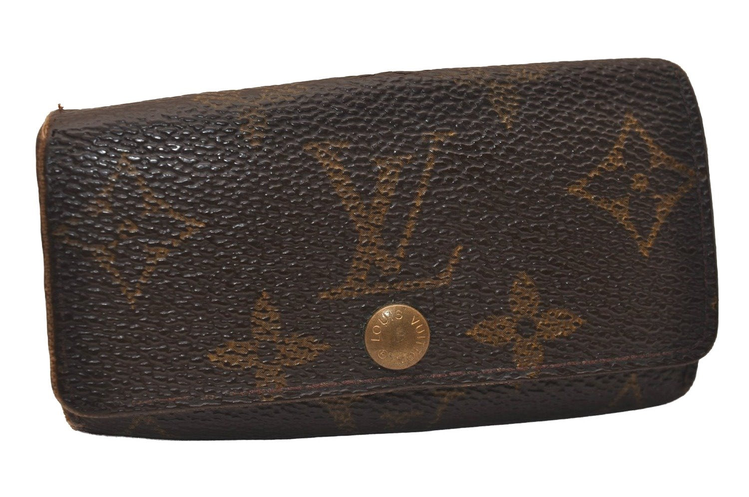 Authentic Louis Vuitton Monogram Multicles 4 Four Hooks Key Case M62631 LV 8172J