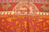 Authentic HERMES Carre 90 Scarf "SUR UN TAPIS VOLANT" Silk Orange Green 8173J