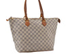 Authentic Louis Vuitton Damier Azur Saleya MM Shoulder Tote Bag N51185 LV 8174I