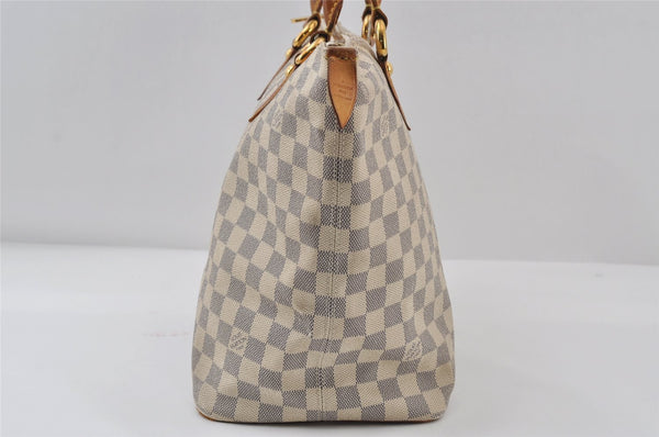 Authentic Louis Vuitton Damier Azur Saleya MM Shoulder Tote Bag N51185 LV 8174I
