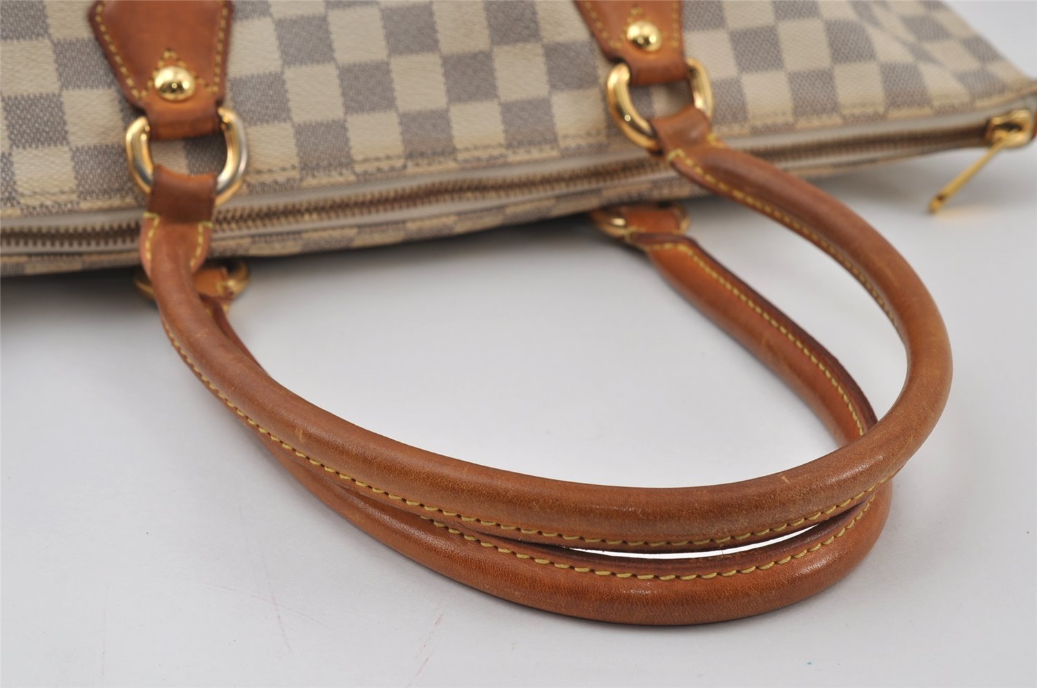 Authentic Louis Vuitton Damier Azur Saleya MM Shoulder Tote Bag N51185 LV 8174I