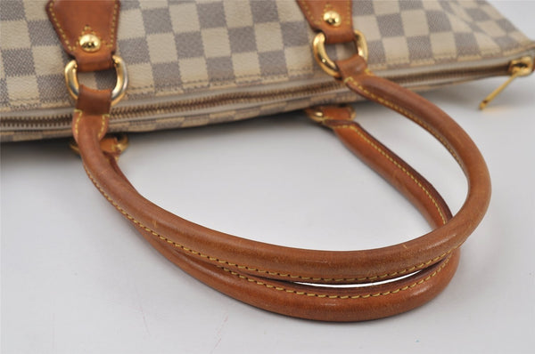 Authentic Louis Vuitton Damier Azur Saleya MM Shoulder Tote Bag N51185 LV 8174I