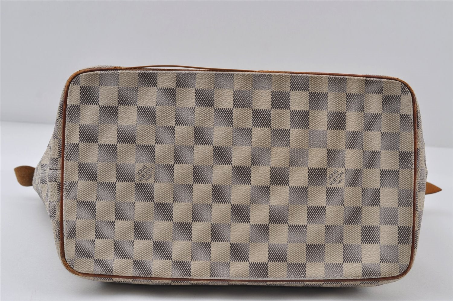 Authentic Louis Vuitton Damier Azur Saleya MM Shoulder Tote Bag N51185 LV 8174I