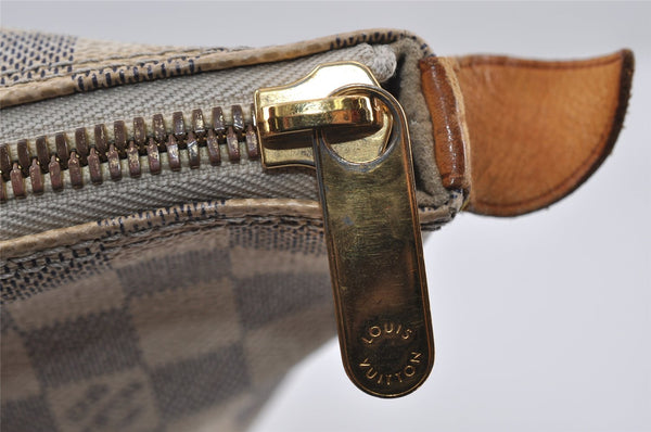 Authentic Louis Vuitton Damier Azur Saleya MM Shoulder Tote Bag N51185 LV 8174I