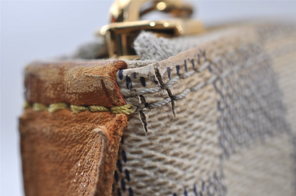 Authentic Louis Vuitton Damier Azur Saleya MM Shoulder Tote Bag N51185 LV 8174I