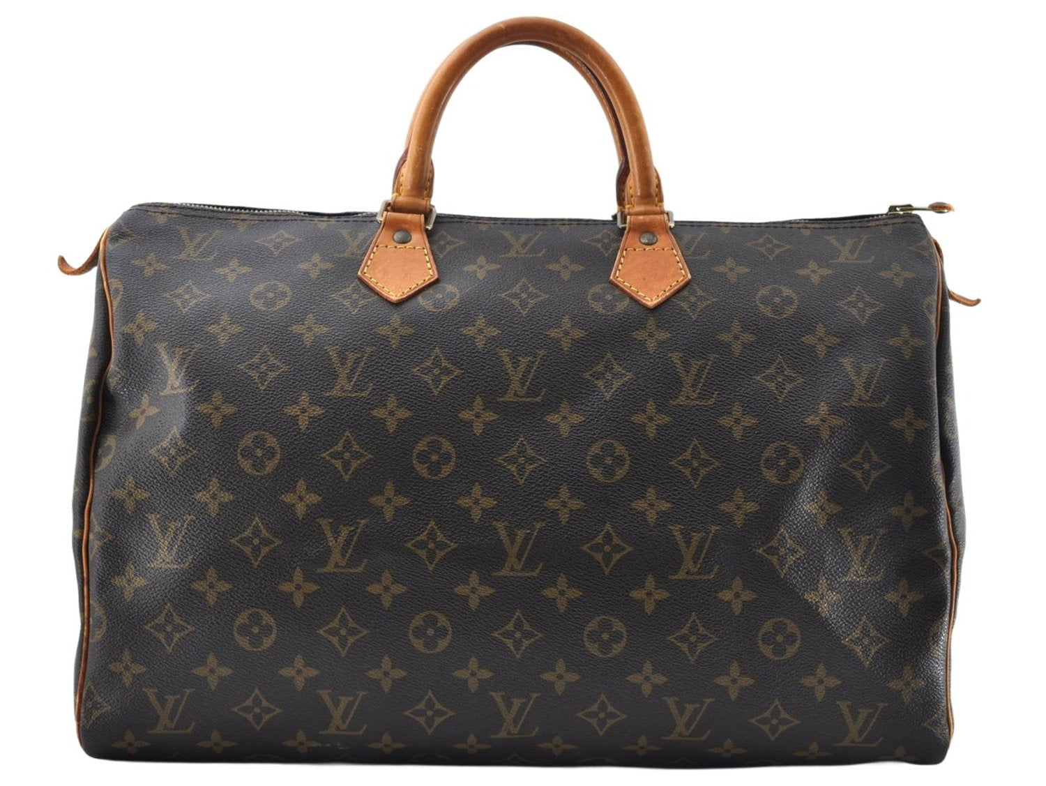 Authentic Louis Vuitton Monogram Speedy 40 Hand Boston Bag M41522 LV 8174M