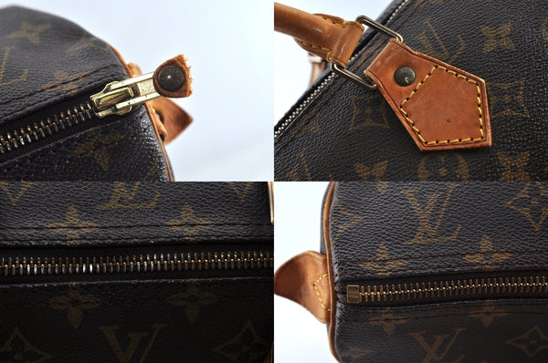Authentic Louis Vuitton Monogram Speedy 40 Hand Boston Bag M41522 LV 8174M