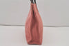 Authentic BURBERRY BLUE LABEL Hand Tote Bag Canvas Leather Pink 8175I