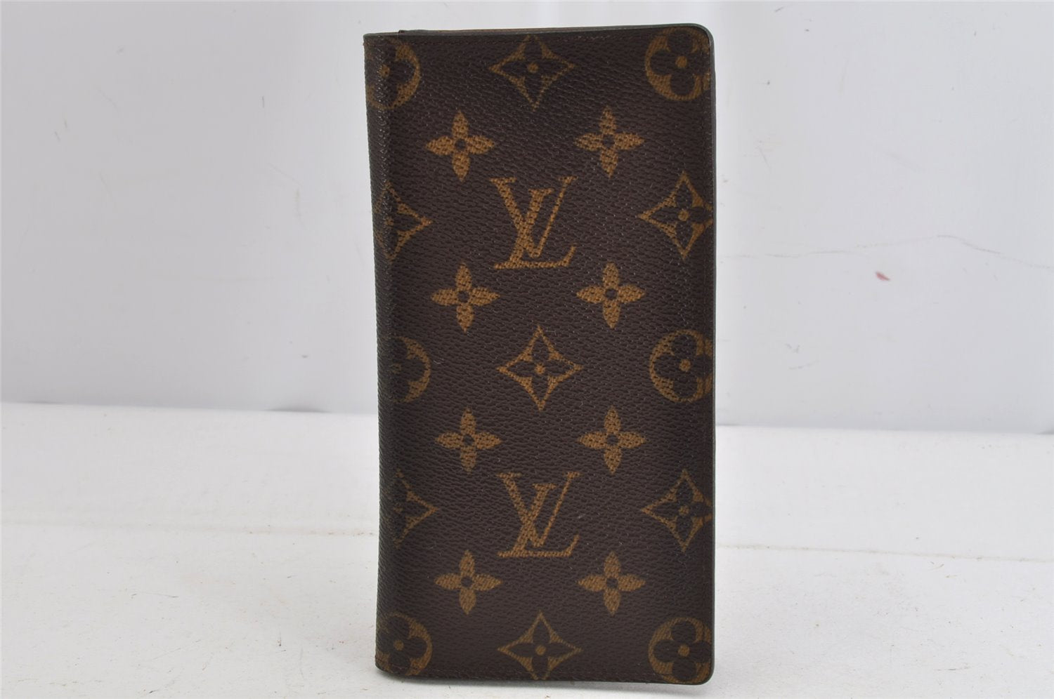 Authentic Louis Vuitton Monogram Porte Valeurs Cartes Credit M61823 Wallet 8175J