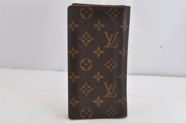 Authentic Louis Vuitton Monogram Porte Valeurs Cartes Credit M61823 Wallet 8175J