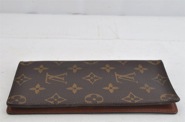 Authentic Louis Vuitton Monogram Porte Valeurs Cartes Credit M61823 Wallet 8175J