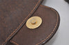Authentic GUCCI Web Sherry Line Shoulder Bag Purse GG PVC Leather Brown 8176I