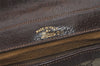 Authentic GUCCI Web Sherry Line Shoulder Bag Purse GG PVC Leather Brown 8176I