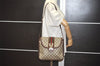 Authentic GUCCI Web Sherry Line Shoulder Bag Purse GG PVC Leather Brown 8176I
