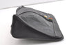 Authentic GUCCI Web Sherry Line Clutch Hand Bag PVC Leather Black Junk 8176J