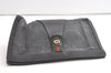 Authentic GUCCI Web Sherry Line Clutch Hand Bag PVC Leather Black Junk 8176J