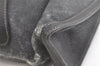 Authentic GUCCI Web Sherry Line Clutch Hand Bag PVC Leather Black Junk 8176J
