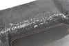 Authentic GUCCI Web Sherry Line Clutch Hand Bag PVC Leather Black Junk 8176J
