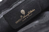 Authentic GUCCI Web Sherry Line Clutch Hand Bag PVC Leather Black Junk 8176J