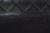 Authentic BALENCIAGA Chain Shoulder Cross Body Bag Purce Leather Black 8177I