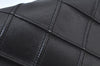 Authentic BALENCIAGA Chain Shoulder Cross Body Bag Purce Leather Black 8177I