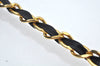 Authentic BALENCIAGA Chain Shoulder Cross Body Bag Purce Leather Black 8177I