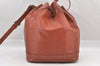 Authentic Louis Vuitton Epi Noe Shoulder Drawstring Bag Brown M44028 Junk 8178I