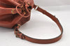Authentic Louis Vuitton Epi Noe Shoulder Drawstring Bag Brown M44028 Junk 8178I
