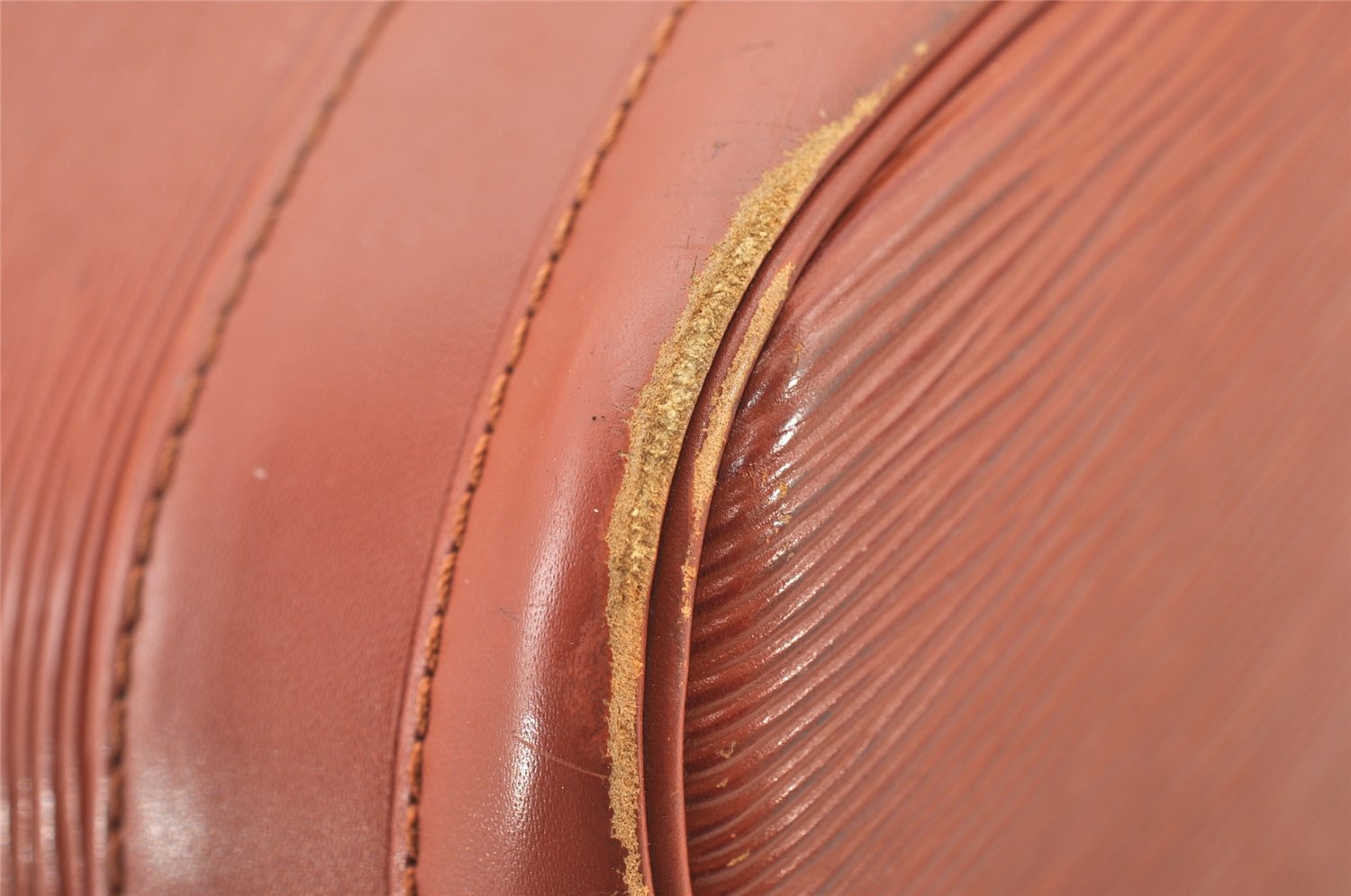 Authentic Louis Vuitton Epi Noe Shoulder Drawstring Bag Brown M44028 Junk 8178I