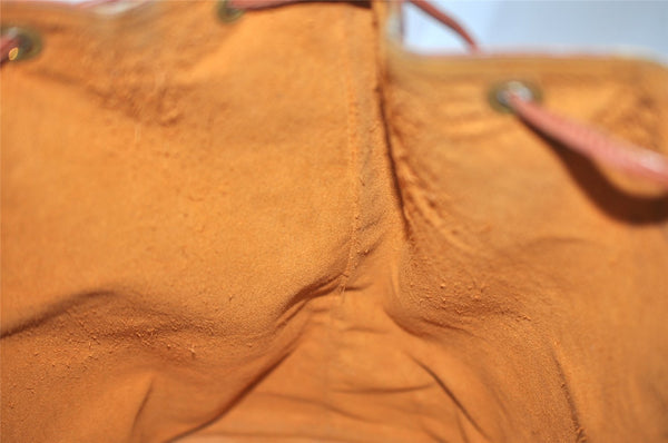 Authentic Louis Vuitton Epi Noe Shoulder Drawstring Bag Brown M44028 Junk 8178I