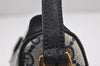 Authentic GUCCI Sherry Line Shoulder Cross Bag GG PVC Leather Navy Blue 8178J