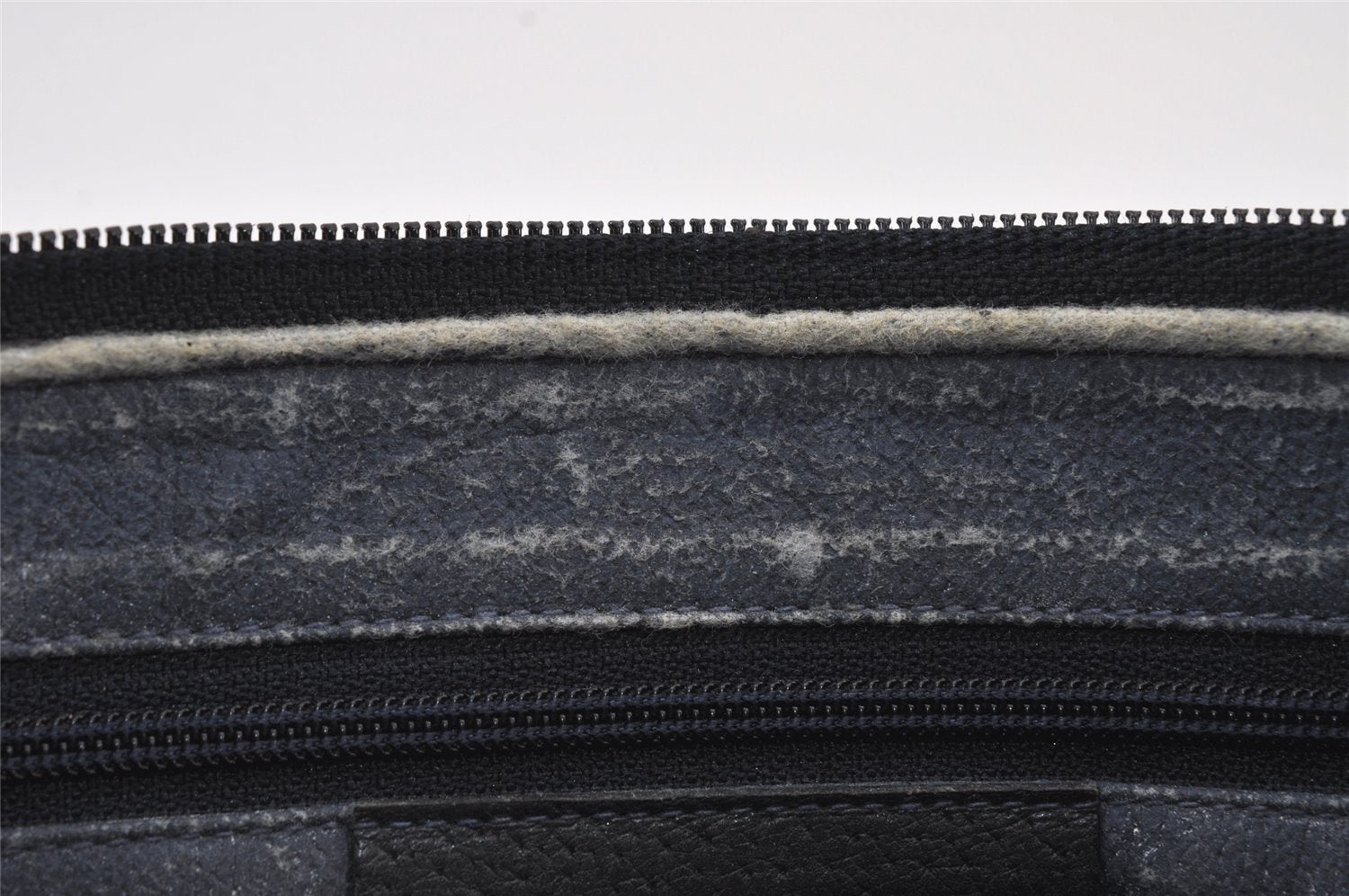 Authentic GUCCI Sherry Line Shoulder Cross Bag GG PVC Leather Navy Blue 8178J