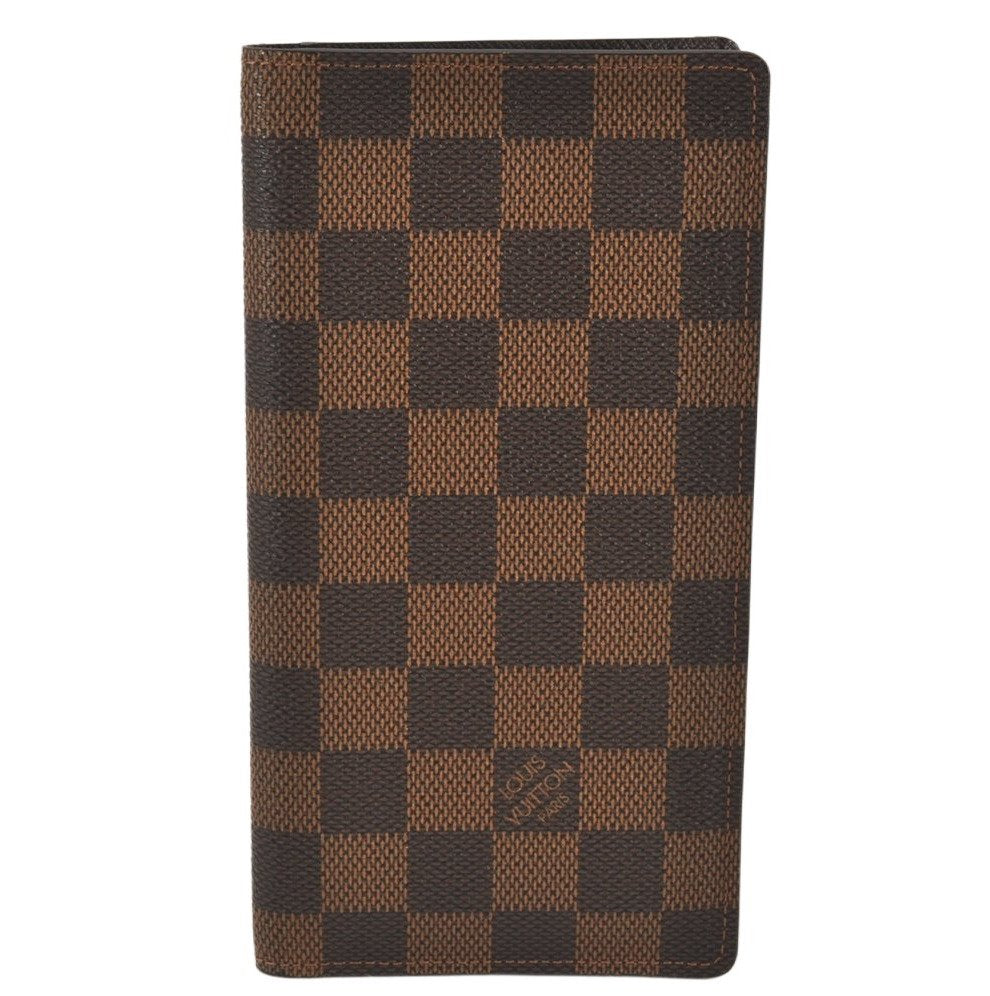 Authentic Louis Vuitton Damier Porte Valeurs Cartes Credit N61823 Wallet 8178K