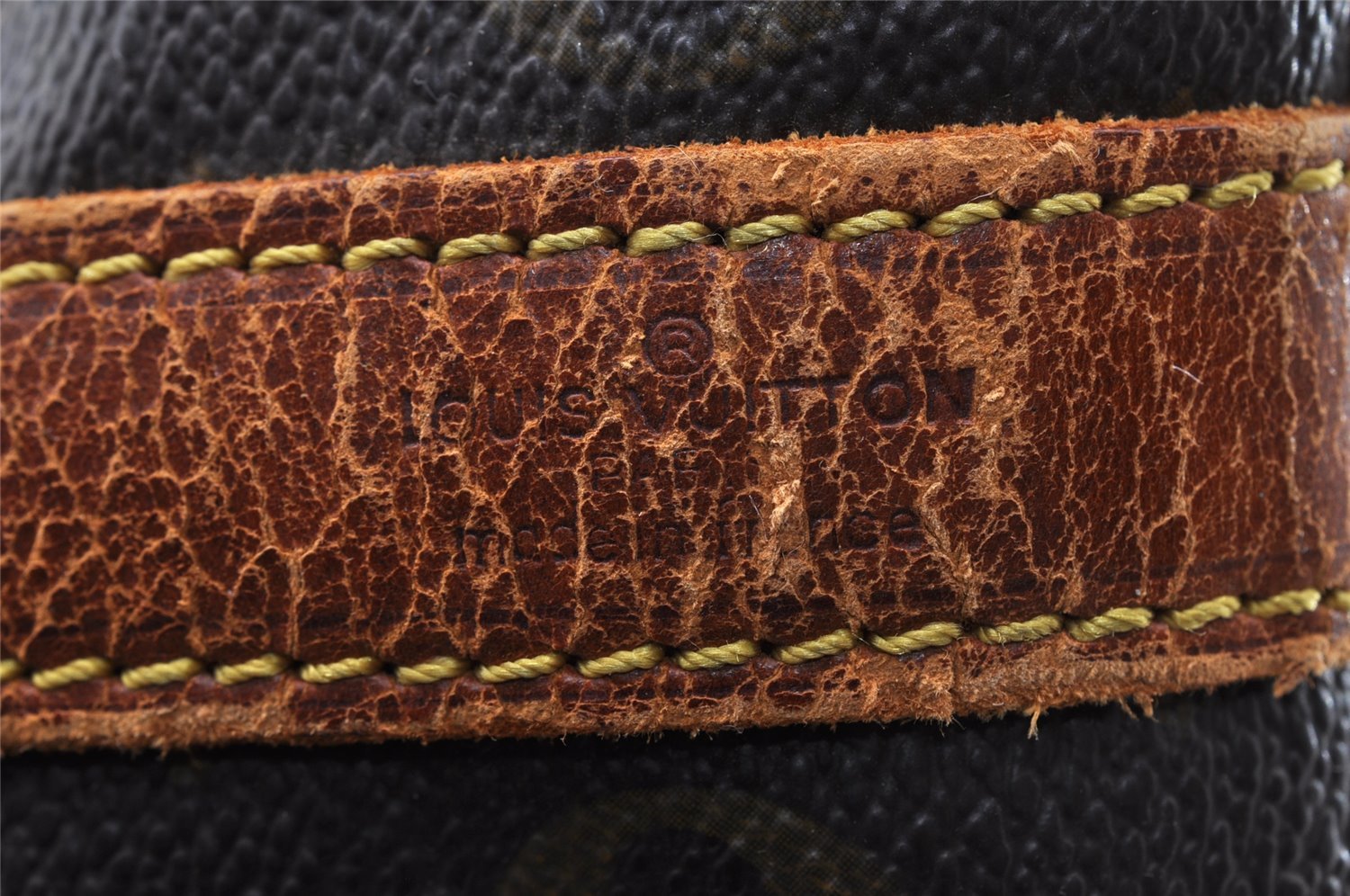 Authentic Louis Vuitton Monogram Petit Noe M42226 Shoulder Drawstring Bag 8179I