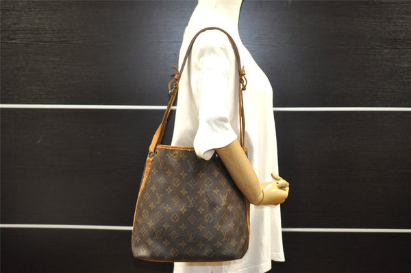 Authentic Louis Vuitton Monogram Petit Noe M42226 Shoulder Drawstring Bag 8179I