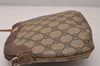 Authentic GUCCI Vintage Shoulder Cross Body Bag Purse GG PVC Leather Brown 8179J