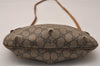 Authentic GUCCI Vintage Shoulder Cross Body Bag Purse GG PVC Leather Brown 8179J