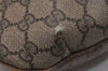 Authentic GUCCI Vintage Shoulder Cross Body Bag Purse GG PVC Leather Brown 8179J