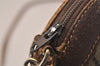 Authentic GUCCI Vintage Shoulder Cross Body Bag Purse GG PVC Leather Brown 8179J